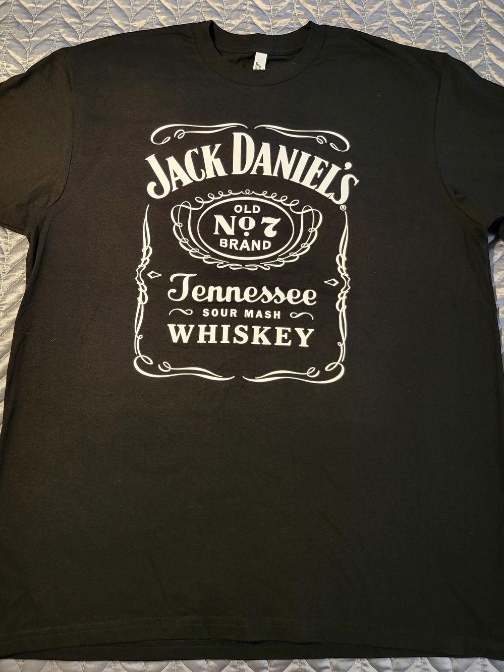 Jack Daniel's Old No. 7 Brand Sour Mash Whiskey Graphic T-Shirt. Size: XL. $12